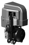 AC 300 Q - Three-cylinder compressor, with noise-reducing plastic cover and air drier